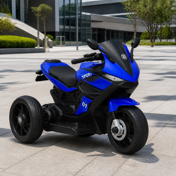 Детский мотоцикл Ducati Bambi Racer M 4454ELR-4 синий, с пультом управления, 2 мотора по 35W, EVA, кожа, MP3/USB/TF mp-338696 фото