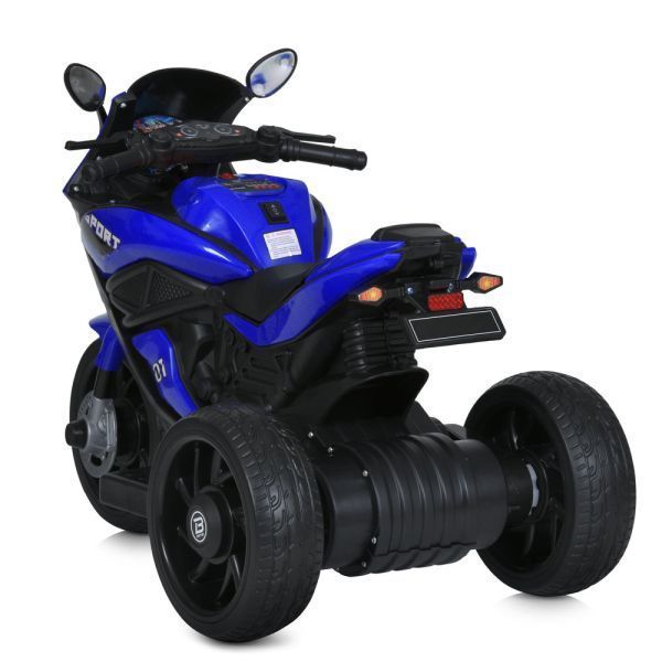 Дитячий мотоцикл Ducati Bambi Racer M 4454ELR-4 синій, з пультом керування, 2 мотори по 35W, EVA, шкіра, MP3/USB/TF mp-338696 фото