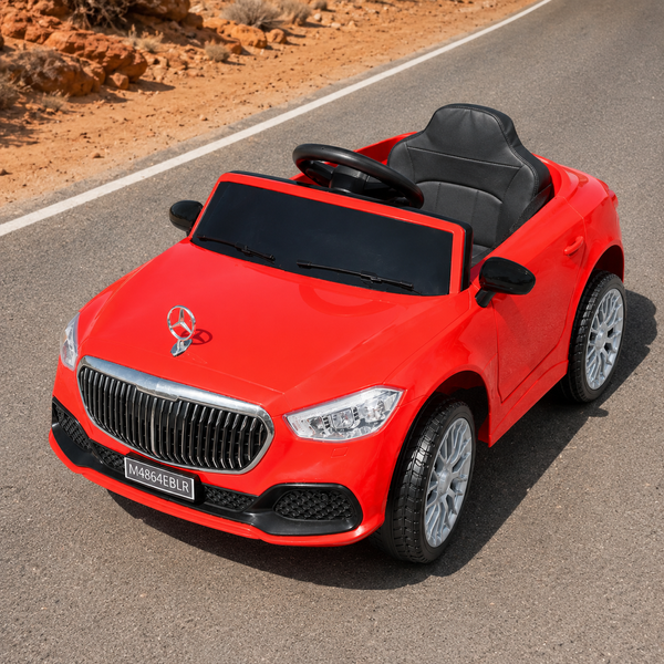 Дитячий електромобіль Mercedes Bambi M 4864 EBLR-3 червоний, 2 мотори по 35W, MP3, USB, Bluetooth, EVA, шкіра mp-275651 фото