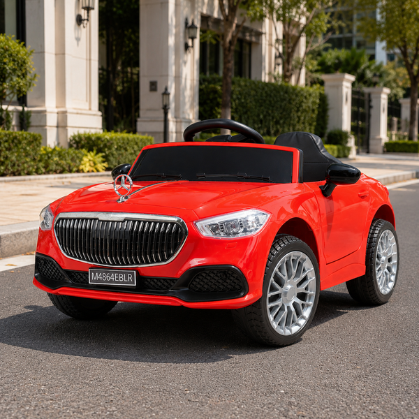 Дитячий електромобіль Mercedes Bambi M 4864 EBLR-3 червоний, 2 мотори по 35W, MP3, USB, Bluetooth, EVA, шкіра mp-275651 фото