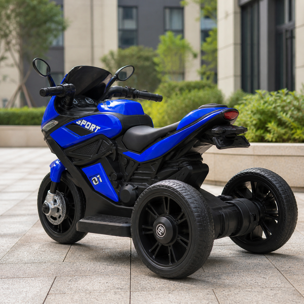 Дитячий мотоцикл Ducati Bambi Racer M 4454ELR-4 синій, з пультом керування, 2 мотори по 35W, EVA, шкіра, MP3/USB/TF mp-338696 фото
