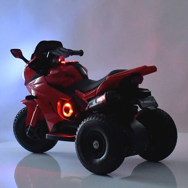 Дитячий мотоцикл Yamaha YZF-R1 Bambi M 4840 AL-1 білий, 2 мотори по 25W, гумові колеса, шкіра, MP3 mp-270455 фото