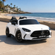 Дитячий електромобіль Mercedes-AMG GT R Roadster M 6313(MP4)EBLR-1 білий, двомісний, 4 мотори по 200W, MP4, Bluetooth, EVA, екошкіра mp-339067 фото 1