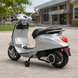 Дитячий мотоцикл Vespa Primavera M 6288EL-11-2, 1 мотор 45W, EVA, шкіра, MP3, Bluetooth, сіро-чорний mp-332286 фото 3