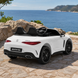 Дитячий електромобіль Mercedes-AMG GT R Roadster M 6313(MP4)EBLR-1 білий, двомісний, 4 мотори по 200W, MP4, Bluetooth, EVA, екошкіра mp-339067 фото 4
