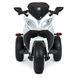 Дитячий мотоцикл Yamaha YZF-R1 Bambi M 4840 AL-1 білий, 2 мотори по 25W, гумові колеса, шкіра, MP3 mp-270455 фото 4