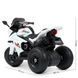 Дитячий мотоцикл Yamaha YZF-R1 Bambi M 4840 AL-1 білий, 2 мотори по 25W, гумові колеса, шкіра, MP3 mp-270455 фото 9