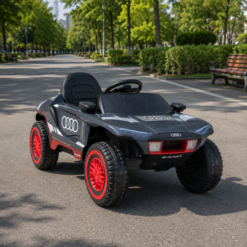 Детский электромобиль Джип Audi RS Q e-tron Bambi M 4972 EBLR-11 серый, 2 мотора по 45W, EVA, кожа, MP3, USB mp-277237 фото