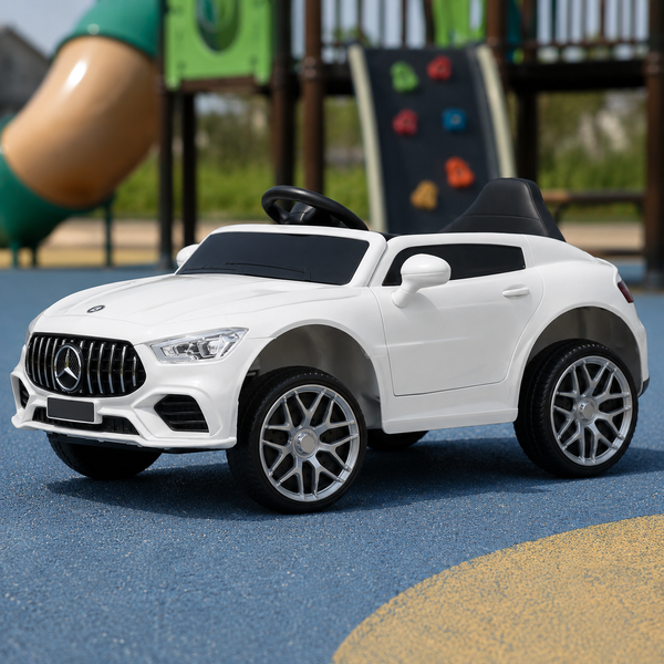 Дитячий електромобіль Mercedes Bambi M 4823EBLR-1 білий, 4 мотори по 25W, EVA, шкіра, MP3, USB, Bluetooth mp-275665 фото