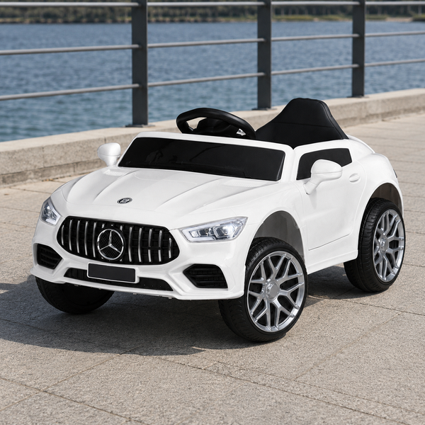 Дитячий електромобіль Mercedes Bambi M 4823EBLR-1 білий, 4 мотори по 25W, EVA, шкіра, MP3, USB, Bluetooth mp-275665 фото