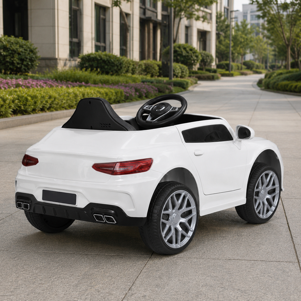 Дитячий електромобіль Mercedes Bambi M 4823EBLR-1 білий, 4 мотори по 25W, EVA, шкіра, MP3, USB, Bluetooth mp-275665 фото