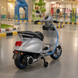 Детский мотоцикл Vespa Primavera M 6288EL-11-4, 1 мотор 45W, EVA, кожа, MP3, Bluetooth, серо-синий mp-332287 фото 2