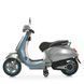 Детский мотоцикл Vespa Primavera M 6288EL-11-4, 1 мотор 45W, EVA, кожа, MP3, Bluetooth, серо-синий mp-332287 фото 8
