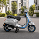 Детский мотоцикл Vespa Primavera M 6288EL-11-4, 1 мотор 45W, EVA, кожа, MP3, Bluetooth, серо-синий mp-332287 фото 5