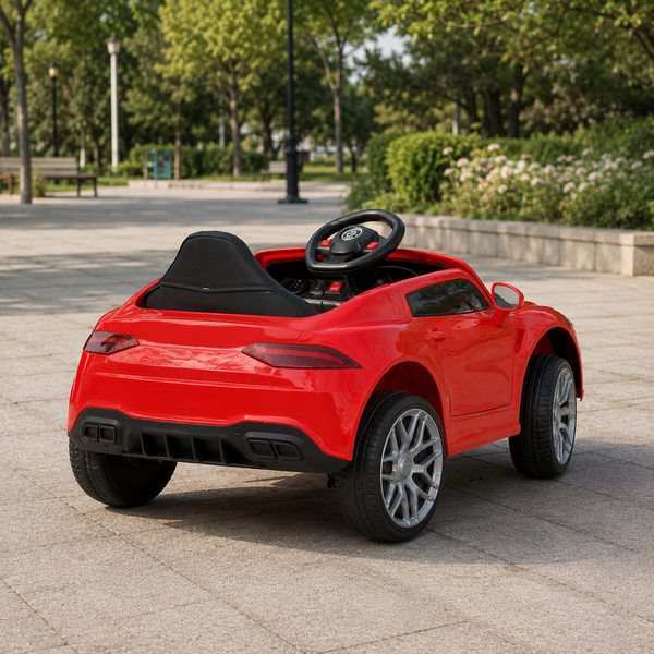 Дитячий електромобіль Mercedes Bambi M 4823EBLR-3 червоний, 4 мотори по 25W, EVA, шкіра, MP3, USB, Bluetooth mp-275666 фото