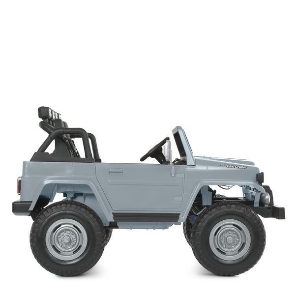Дитячий електромобіль Джип Bambi M 4968 EBLR-11 Toyota, двомісний, сірий mp-278342 фото