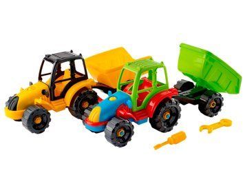 Конструктор Трактор з причепом Toys-plast ІП30007 bab-188975 фото