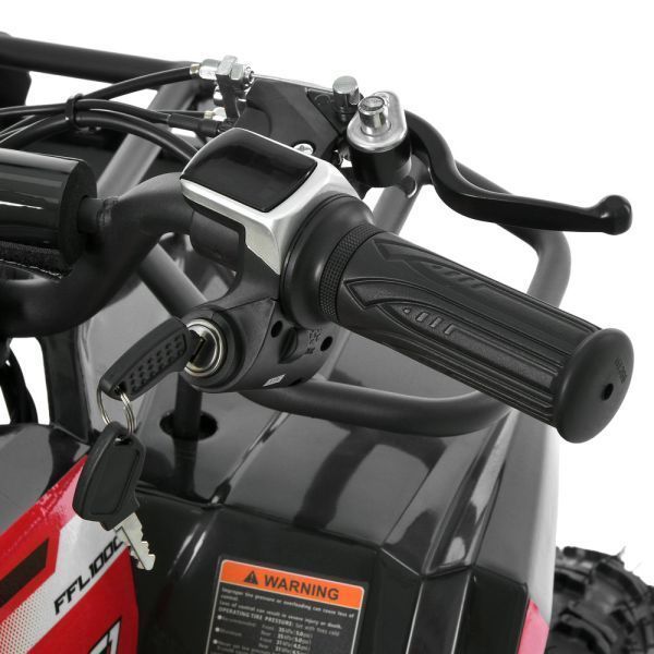 Квадроцикл HB-ATV1000AS-2-3 мотор 1000W,3акум 12A/12V,швидкість25км/год,допуст.нав. 45кг,чорно-червоний mp-338123 фото