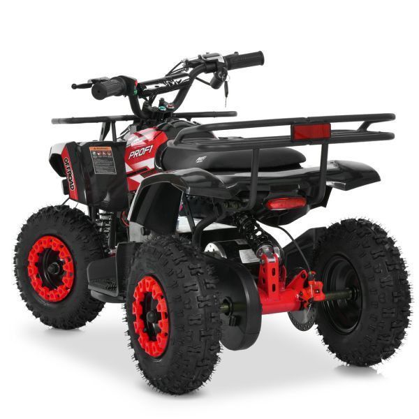 Квадроцикл HB-ATV1000AS-2-3 мотор 1000W,3акум 12A/12V,швидкість25км/год,допуст.нав. 45кг,чорно-червоний mp-338123 фото