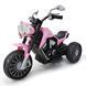 Мотоцикл M 6328EL-8 2мот*25W, 1акум12V9AH, муз, свiтло, MP3, USB, EVA, BLUETOOTH, TF, шкiра, рожевий mp-349990 фото