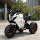 Детский мотоцикл Kawasaki Ninja Bambi M 5050 EL-1 белый, 2 мотора по 25W, EVA, кожа, MP3, USB, свет и музыка mp-285653 фото 2
