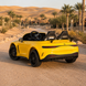 Дитячий електромобіль Mercedes-AMG GT R Roadster M 6313EBLR-6, двомісний, 4 мотори по 200W, EVA, екошкіра, Bluetooth, жовтий mp-339070 фото 4
