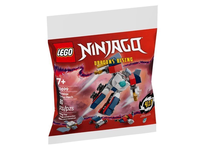 Конструктор LEGO NINJAGO Минининдзя комбо-робот, 80 деталей 30699 bab-395941 фото