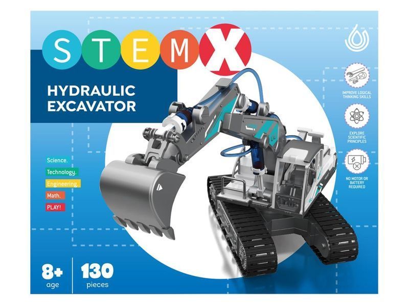 STEAM-конструктор Гидравлический экскаватор StemX, 130 деталей GC0101 bab-395762 фото