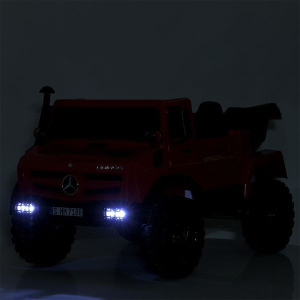 Дитячий електромобіль Джип Bambi Джип M 5837 EBLR-1 (36V) Mercedes Unimog, двомісний, білий mp-300062 фото