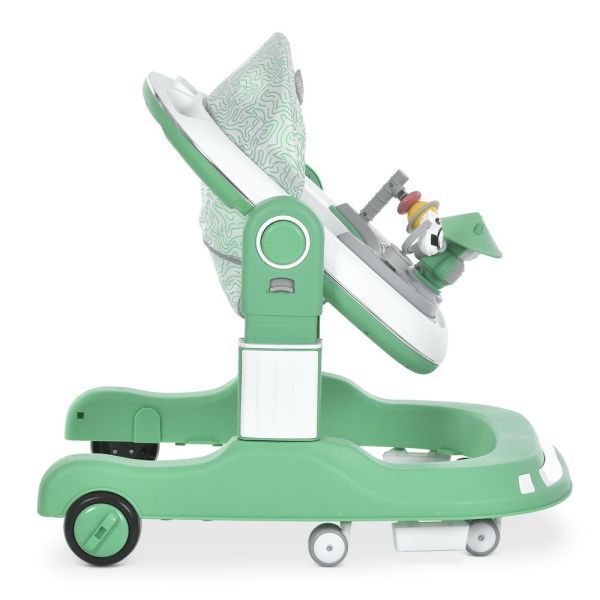 Ходунки ME 1200 URSA Green 2в1 муз., пушер, колеса 6шт, свет, на батарейках, в кор, зелений mp-330633 фото