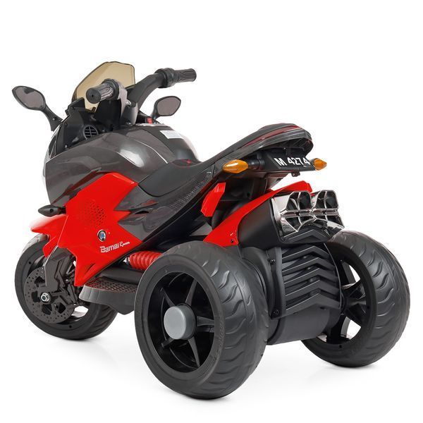 Дитячий мотоцикл BMW K1300S Bambi M 4274EL-3, червоний, 2 мотори по 35W, EVA, екошкіра, MP3, USB, TF mp-248846 фото