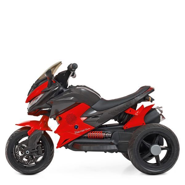 Дитячий мотоцикл BMW K1300S Bambi M 4274EL-3, червоний, 2 мотори по 35W, EVA, екошкіра, MP3, USB, TF mp-248846 фото