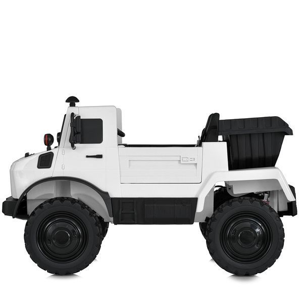 Дитячий електромобіль Джип Bambi Джип M 5837 EBLR-1 (36V) Mercedes Unimog, двомісний, білий mp-300062 фото