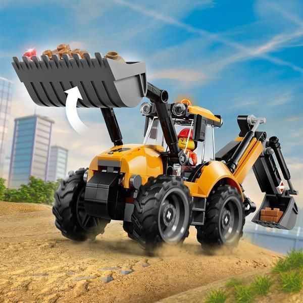 Конструктор LEGO&reg; City Жёлтый экскаватор-погрузчик &mdash; строительная игрушка, 301 деталь afk-186947 фото