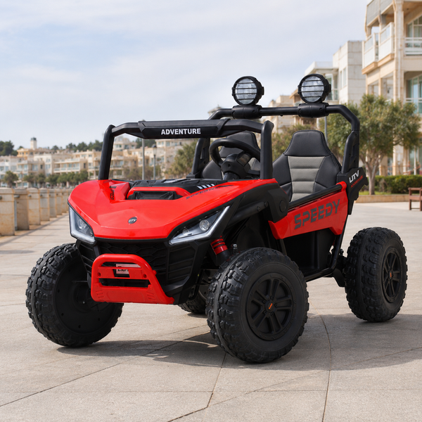 Детский электромобиль Джип двухместный Багги Can-Am MaverickX3 M 6205EBLR-3, 4 мотора по 45W, EVA, экокожа, Bluetooth, MP3, USB, красный mp-315892 фото