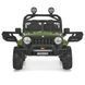 Детский электромобиль Джип Jeep Wrangler Off-Road 4x4 M 6259EBLR-10(24V) двухместный, 2 мотора по 35W, EVA, экокожа, Bluetooth, MP3, темно-зеленый mp-332322 фото 2