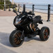 Детский мотоцикл Kawasaki Ninja Bambi M 5050 EL-2 черный, 2 мотора по 25W, EVA, кожа, MP3, USB, свет и музыка mp-285654 фото 2