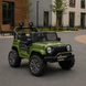 Детский электромобиль Джип Jeep Wrangler Off-Road 4x4 M 6259EBLR-10(24V) двухместный, 2 мотора по 35W, EVA, экокожа, Bluetooth, MP3, темно-зеленый mp-332322 фото 6