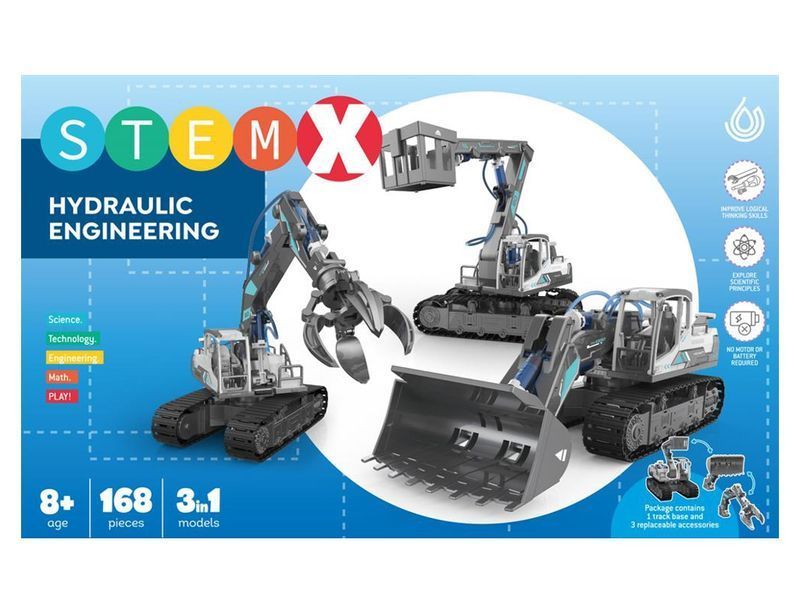 Конструктор 3 в 1 Гидравлические машины StemX, 168 деталей GC0108 bab-395763 фото
