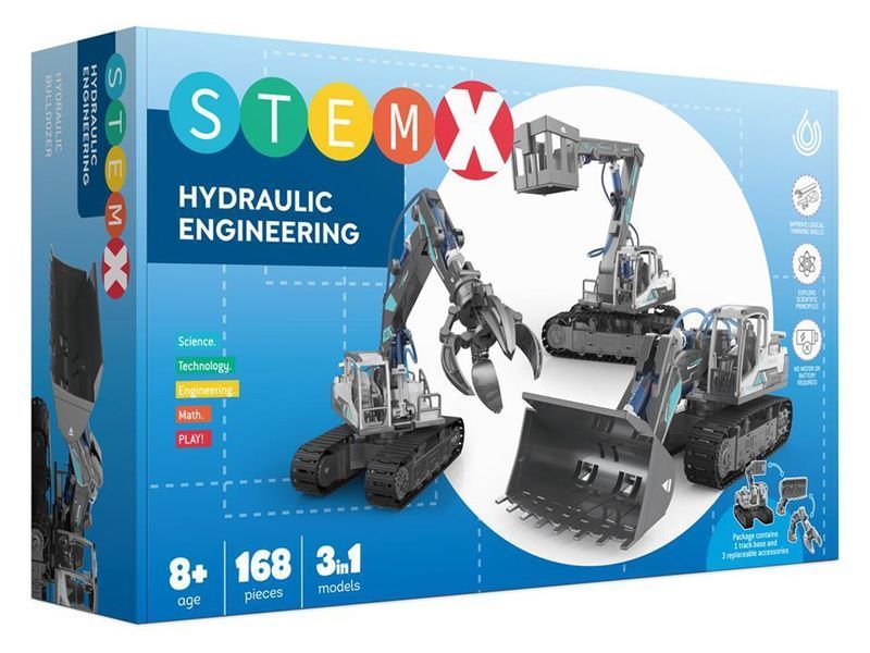 Конструктор 3 в 1 Гидравлические машины StemX, 168 деталей GC0108 bab-395763 фото