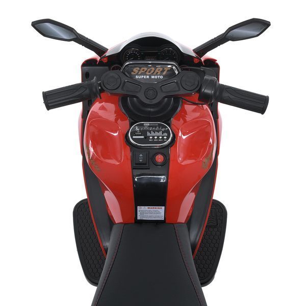 Дитячий мотоцикл Kawasaki Ninja Bambi M 5050 EL-3 червоний, 2 мотори по 25W, EVA, шкіра, MP3, USB, світло та музика mp-285655 фото