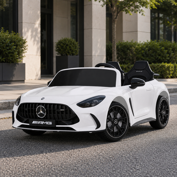 Двухместный детский электромобиль Mercedes-AMG GT R Roadster M 6315EBLR-1 белый, 2 мотора по 320W, EVA, кожа, Bluetooth, MP3 mp-340542 фото