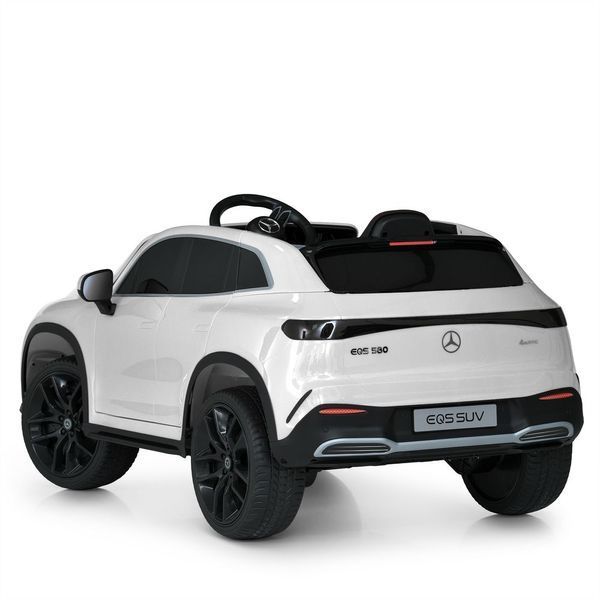 Детский электромобиль Mercedes-Benz EQS 580 4MATIC SUV M 6161EBLR-1 белый, 2 мотора по 45W, EVA, экокожа, MP3, USB, Bluetooth mp-314154 фото