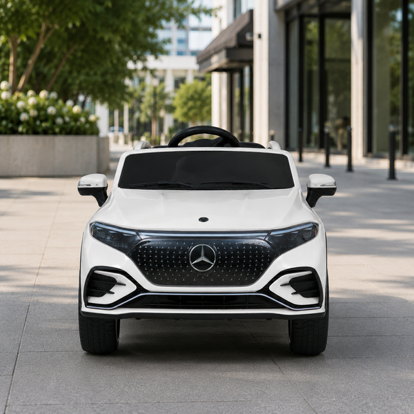 Детский электромобиль Mercedes-Benz EQS 580 4MATIC SUV M 6161EBLR-1 белый, 2 мотора по 45W, EVA, экокожа, MP3, USB, Bluetooth mp-314154 фото