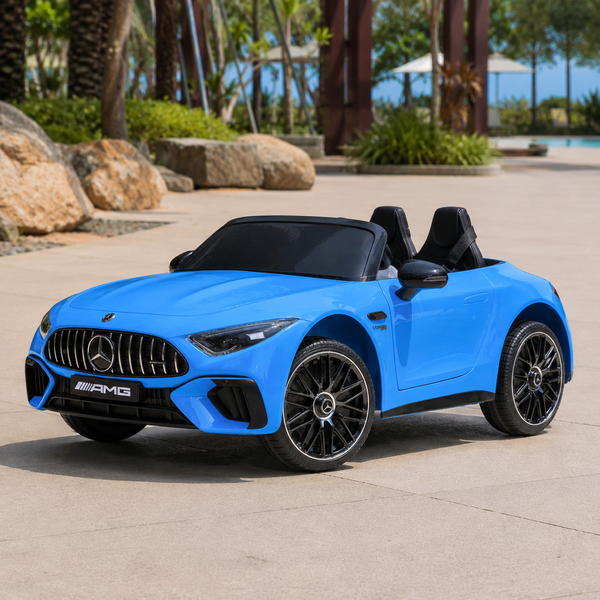 Дитячий електромобіль Bambi M 5098 EBLRS-4 Mercedes SL 63, двомісний, синій mp-289770 фото