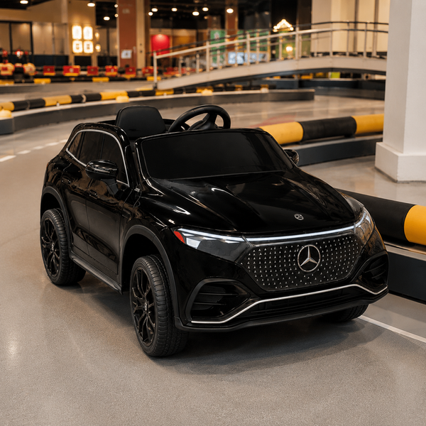 Детский электромобиль Mercedes-Benz EQS 580 4MATIC SUV M 6161EBLR-2 черный, 2 мотора по 45W, EVA, экокожа, MP3, USB, Bluetooth mp-314155 фото