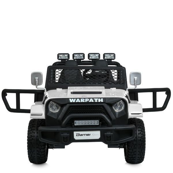 Дитячий електромобіль Джип Warpath Gravity M 6108EBLR-1 двомісний, 4 мотори по 90W, EVA, шкіра, Bluetooth, MP3, USB, FM, білий mp-313732 фото