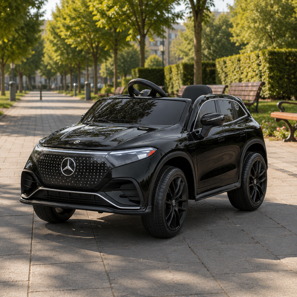 Детский электромобиль Mercedes-Benz EQS 580 4MATIC SUV M 6161EBLR-2 черный, 2 мотора по 45W, EVA, экокожа, MP3, USB, Bluetooth mp-314155 фото