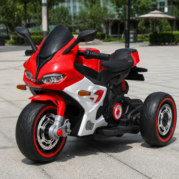 Детский мотоцикл Ducati Panigale M 6307EL-3 красный, 2 мотора по 25W, EVA, экокожа, MP3, USB, Bluetooth mp-338824 фото