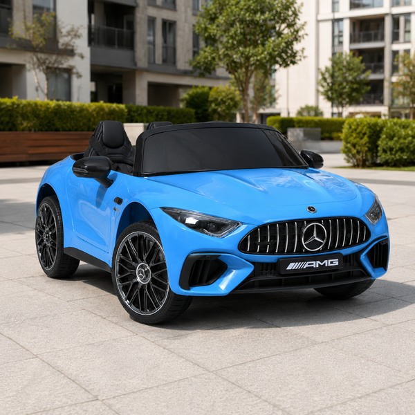 Дитячий електромобіль Bambi M 5098 EBLRS-4 Mercedes SL 63, двомісний, синій mp-289770 фото